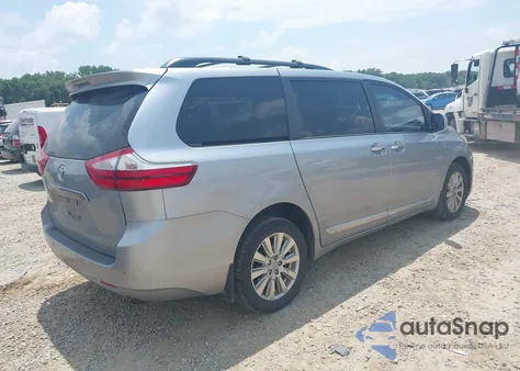 2017 Toyota Sienna Xle 7 Passenger z USA, uszkodzony, nr VIN 5TDDZ3DC4HS156256